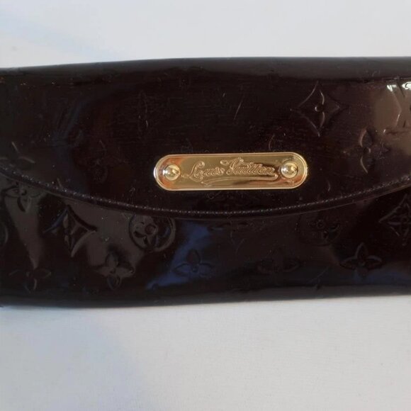 Authentic Louis Vuitton Monogram Vernis Sunset Boulevard Burgundy Patent Leather - Picture 14 of 15